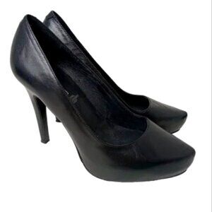 5th Avenue Classic black leather pump Size 40, New